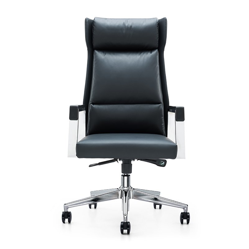 GA12 - High Back Black PU Leather Office Chair For Manager - Image 2