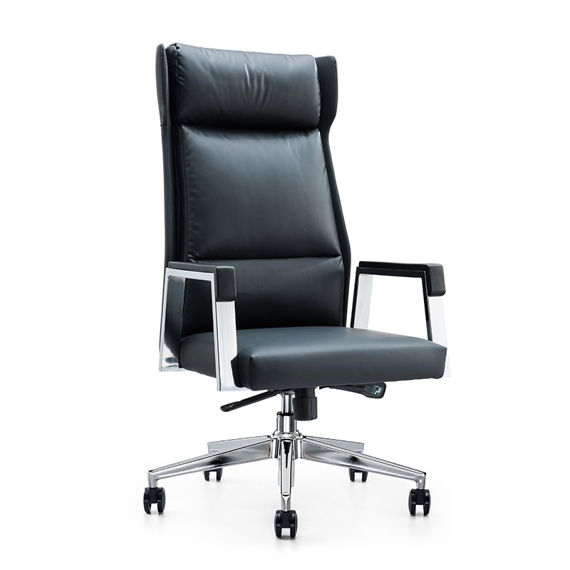 GA12 - High Back Black PU Leather Office Chair For Manager