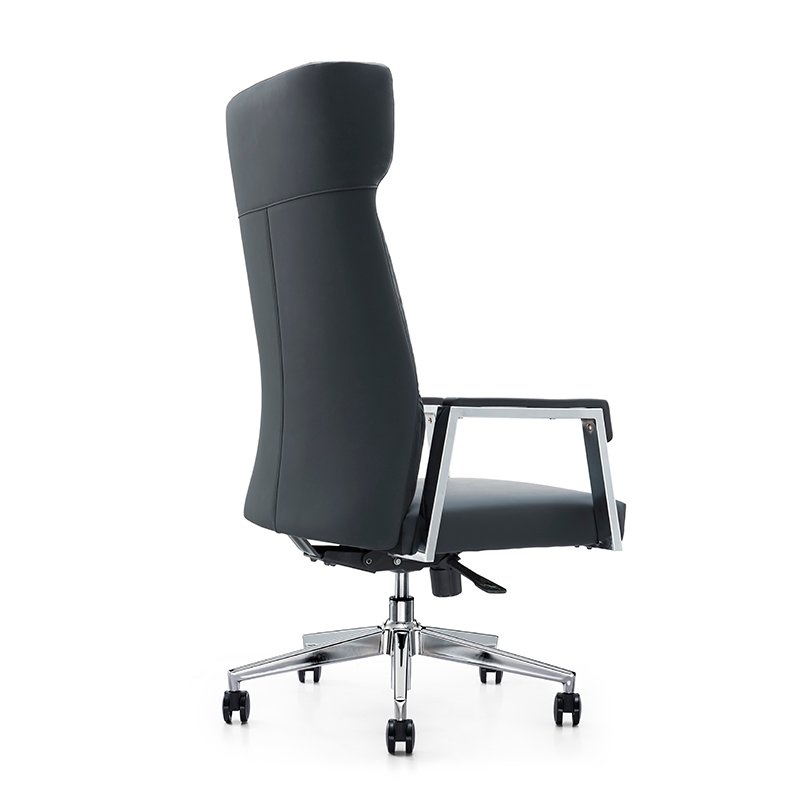 GA12 - High Back Black PU Leather Office Chair For Manager - Image 4