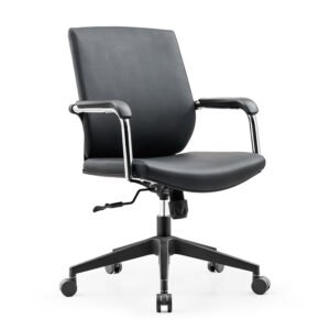 GB55 - Mid Back Staff Leather Office Chair