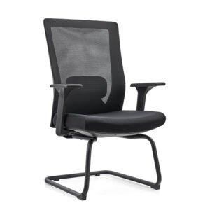 SJD106 - Mesh Metal Base Visitor Office Chair For Conference Restroom